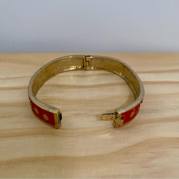 Orange and Gold Dot Bracelet - Picture 5 of 5